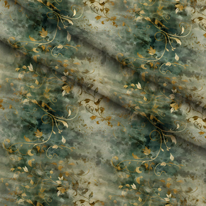 Gilded Verdigris Pattern 7 Minky Fabric