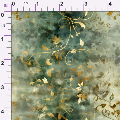 Gilded Verdigris Pattern 7 Minky Fabric