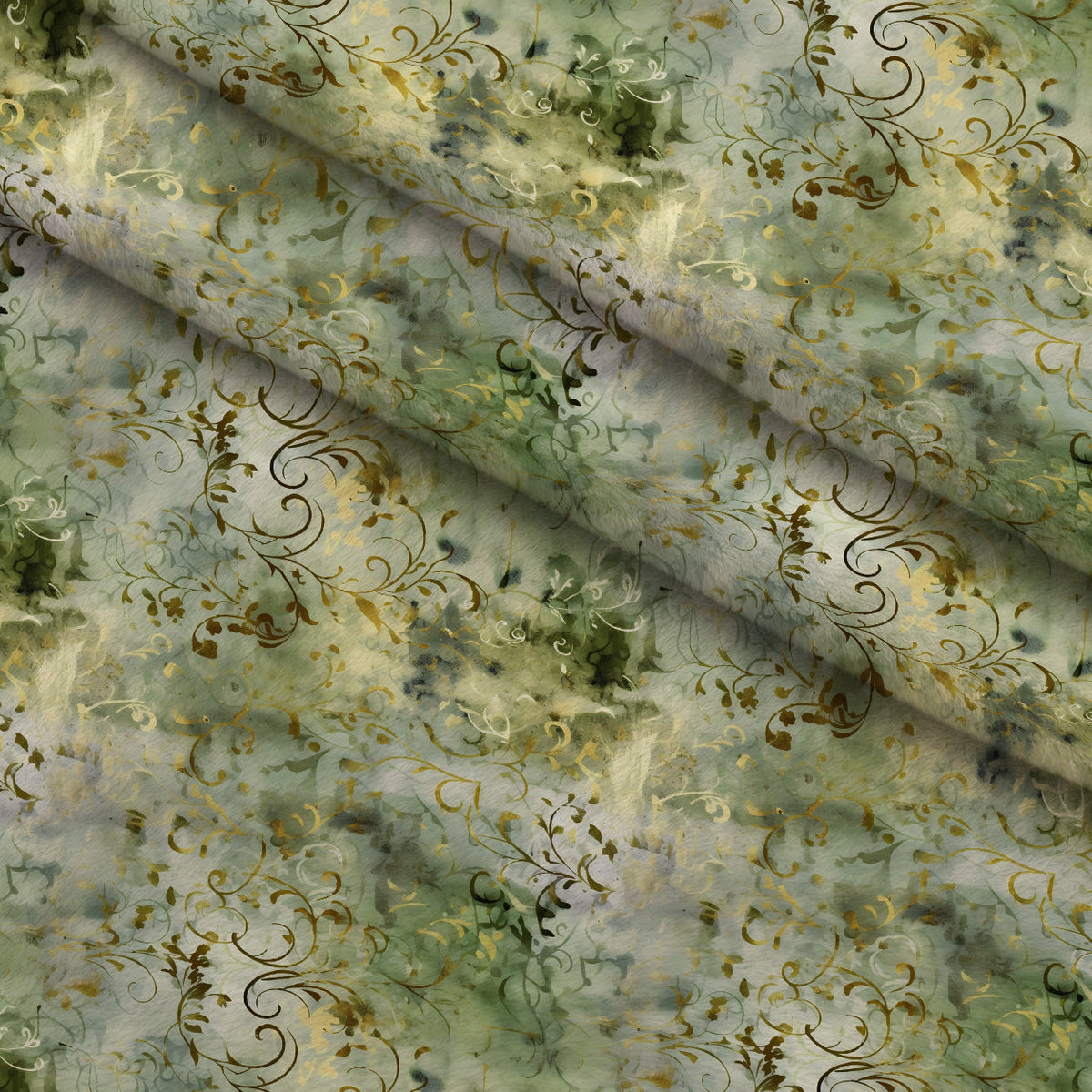 Gilded Verdigris Pattern 9 Minky Fabric