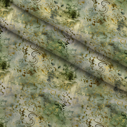 Gilded Verdigris Pattern 9 Minky Fabric