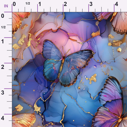 Gilded Wings Pattern 1 Minky Fabric