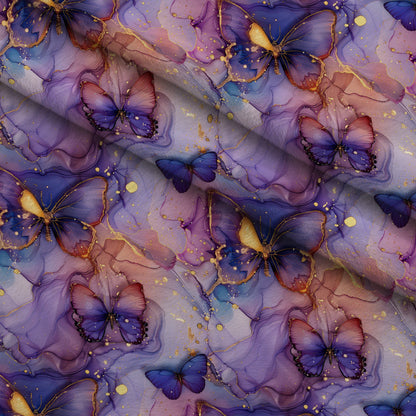 Gilded Wings Pattern 12 Minky Fabric