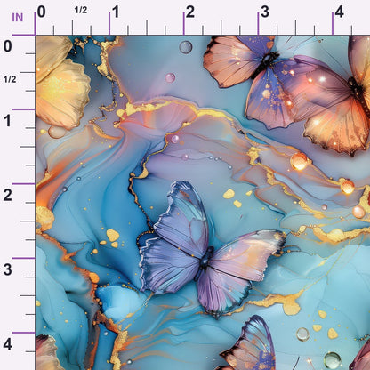 Gilded Wings Pattern 5 Minky Fabric