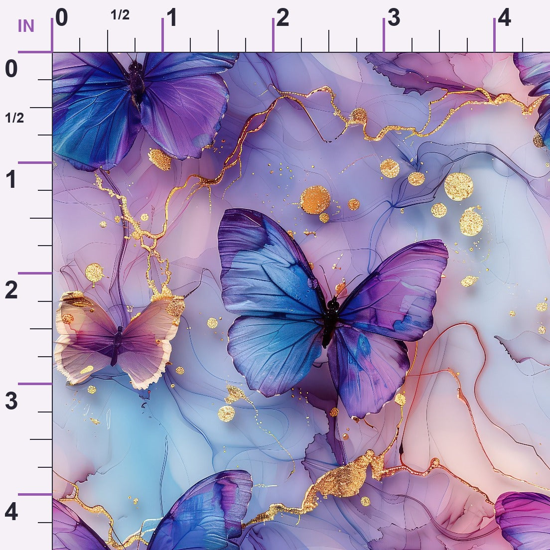 Gilded Wings Pattern 7 Minky Fabric