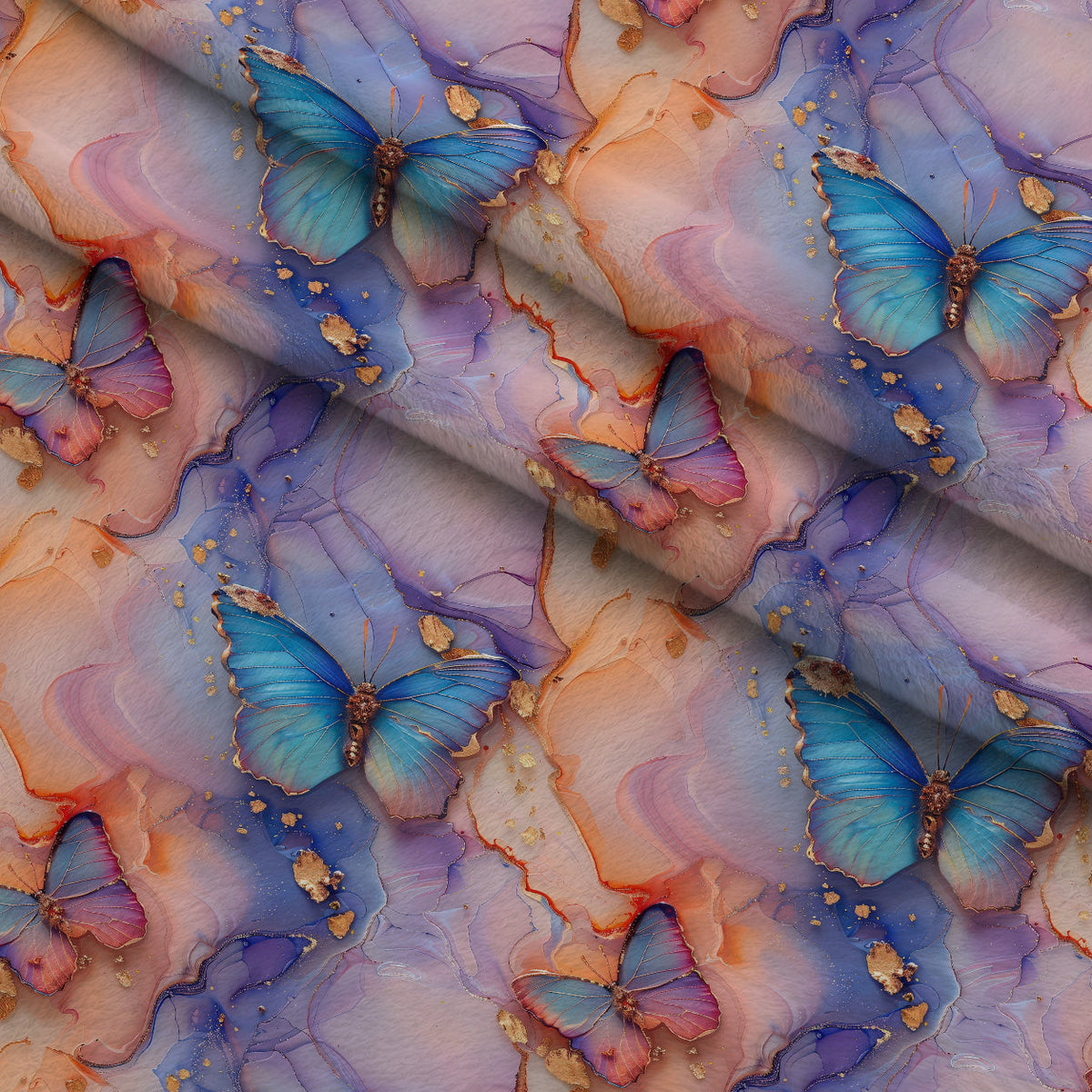 Gilded Wings Pattern 8 Minky Fabric