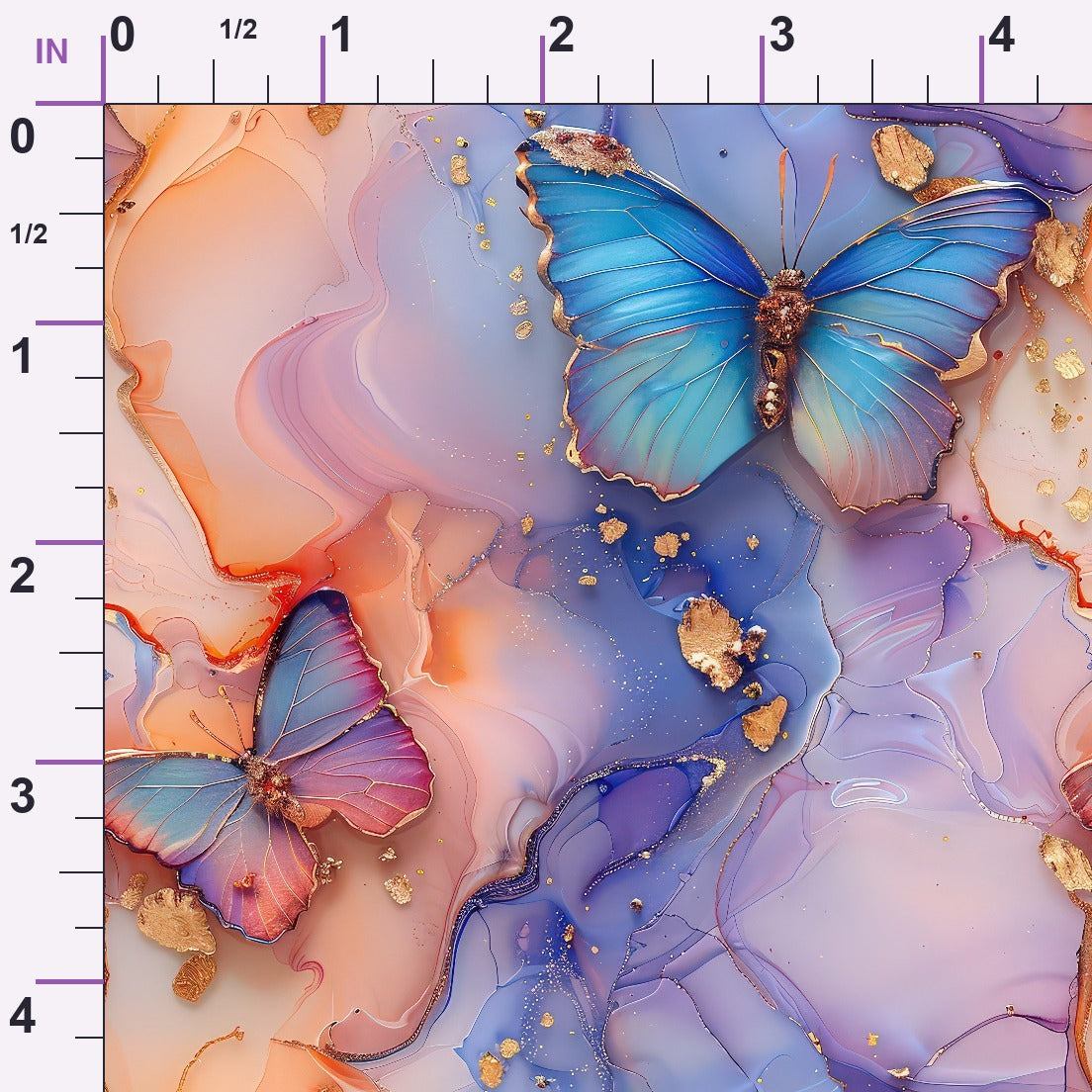 Gilded Wings Pattern 8 Minky Fabric