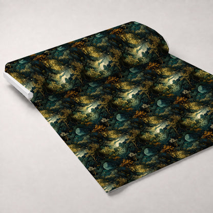 Gilded Woodland Pattern 1 Minky Fabric