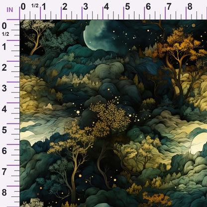Gilded Woodland Pattern 1 Minky Fabric