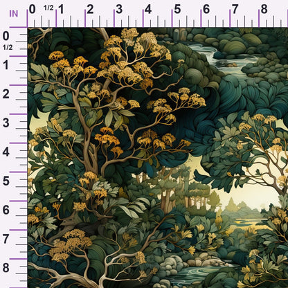 Gilded Woodland Pattern 10 Minky Fabric