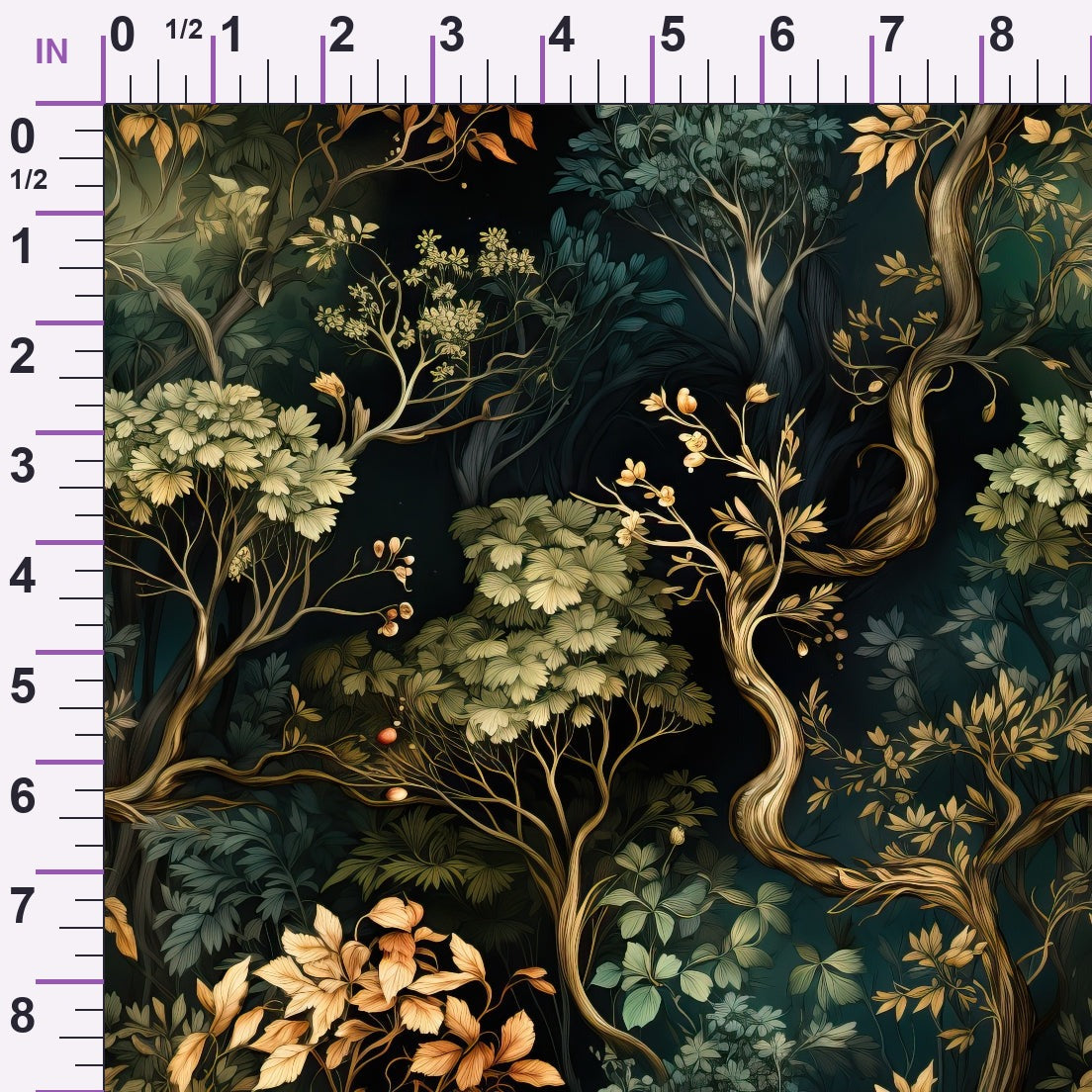 Gilded Woodland Pattern 11 Minky Fabric