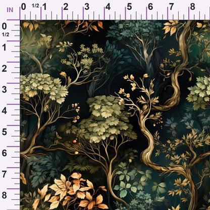 Gilded Woodland Pattern 11 Minky Fabric