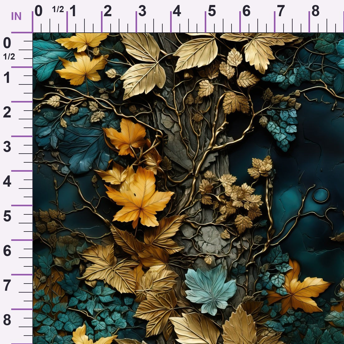 Gilded Woodland Pattern 12 Minky Fabric