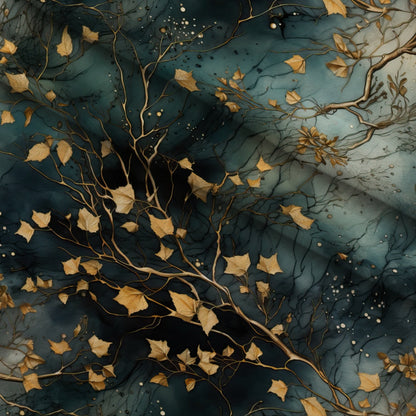 Gilded Woodland Pattern 2 Minky Fabric