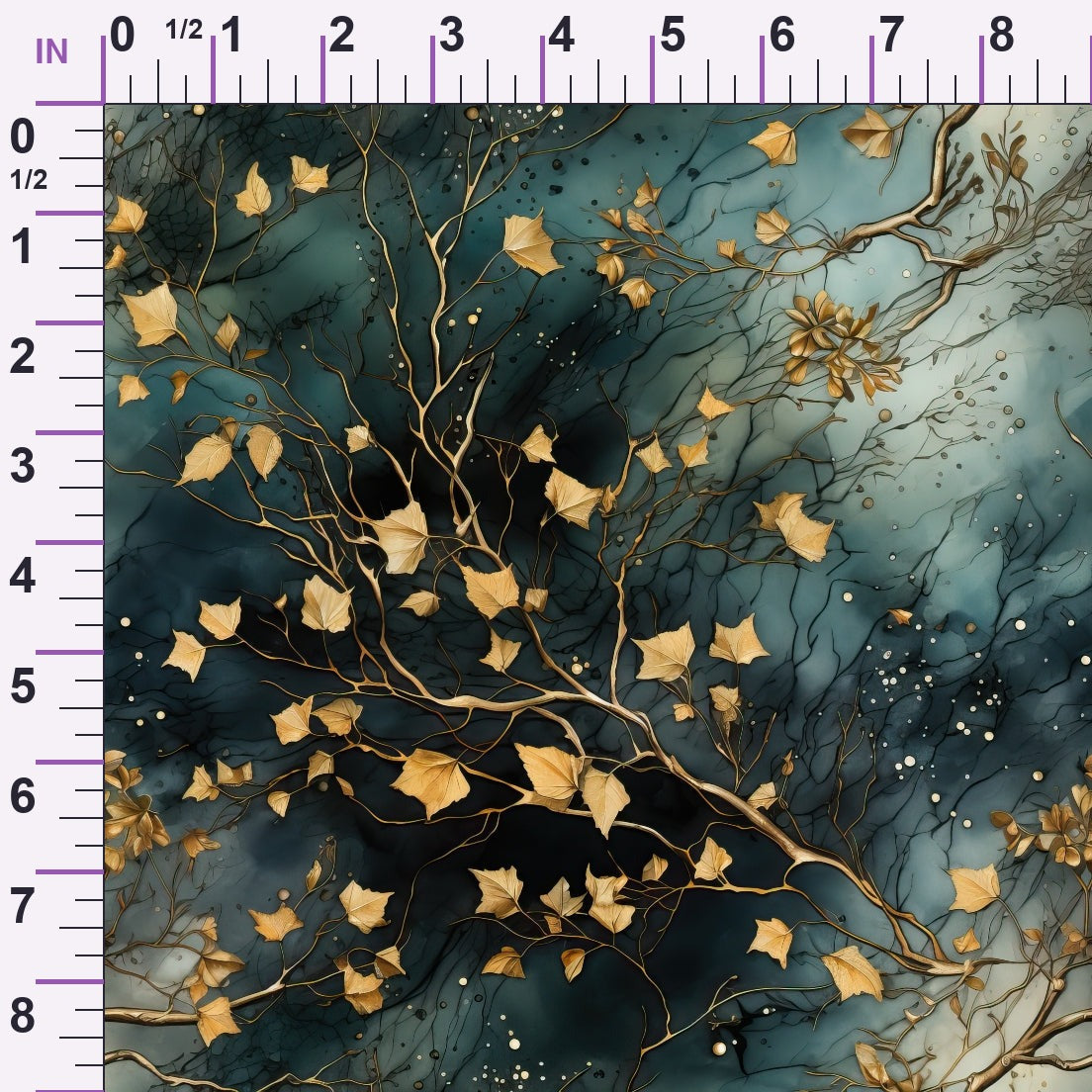 Gilded Woodland Pattern 2 Minky Fabric