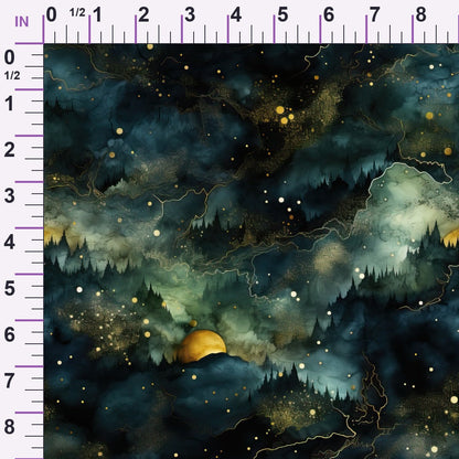 Gilded Woodland Pattern 4 Minky Fabric