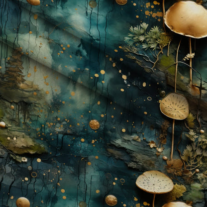 Gilded Woodland Pattern 5 Minky Fabric