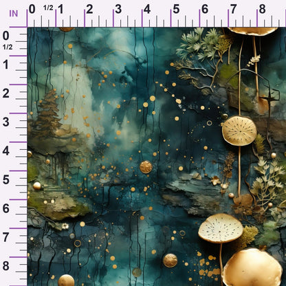 Gilded Woodland Pattern 5 Minky Fabric