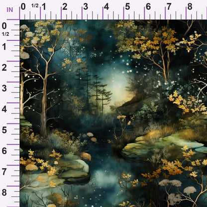 Gilded Woodland Pattern 6 Minky Fabric