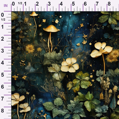 Gilded Woodland Pattern 9 Minky Fabric