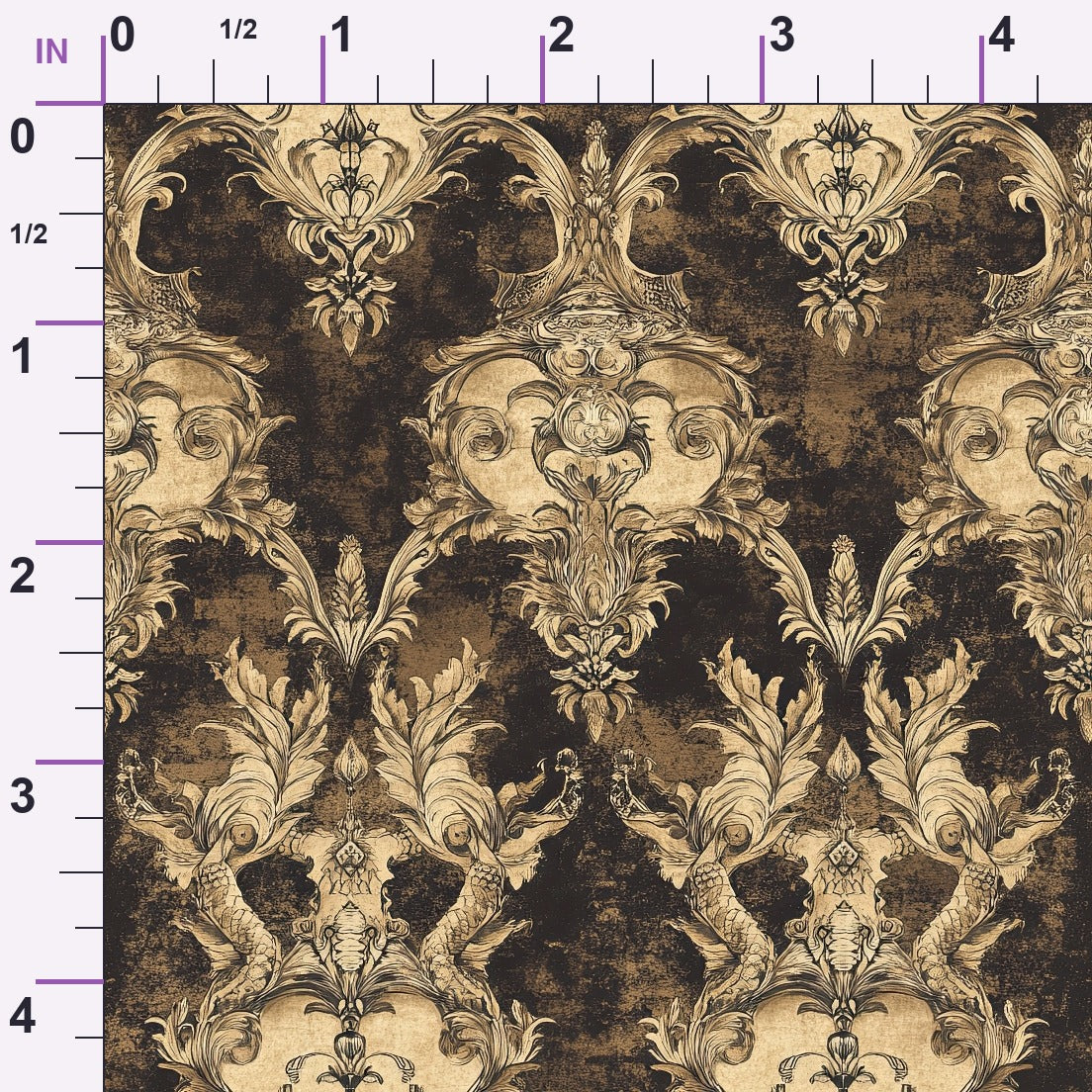 Gilded Wyvern Pattern 1 Minky Fabric