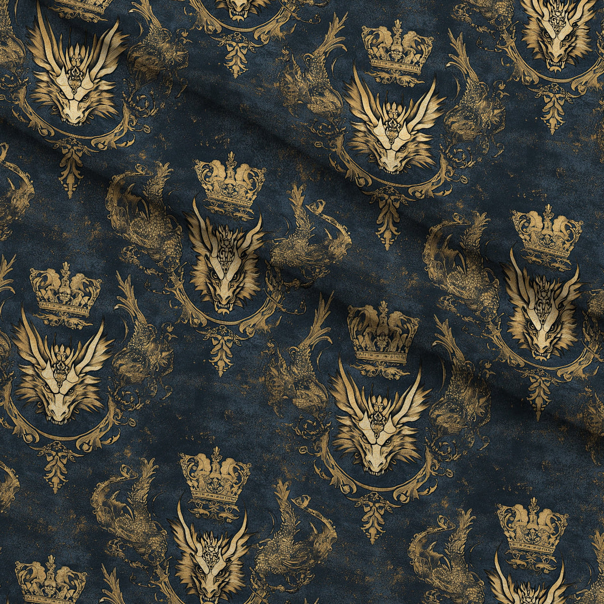 Gilded Wyvern Pattern 12 Minky Fabric