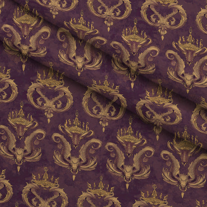 Gilded Wyvern Pattern 14 Minky Fabric