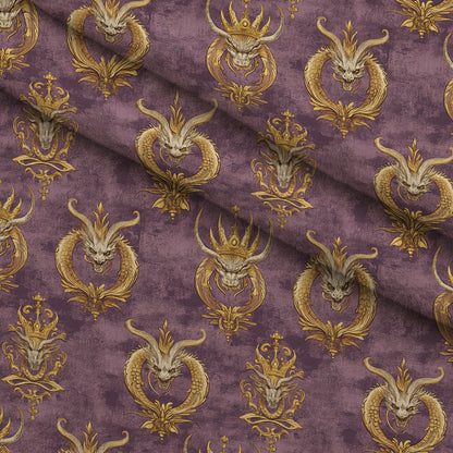 Gilded Wyvern Pattern 15 Minky Fabric
