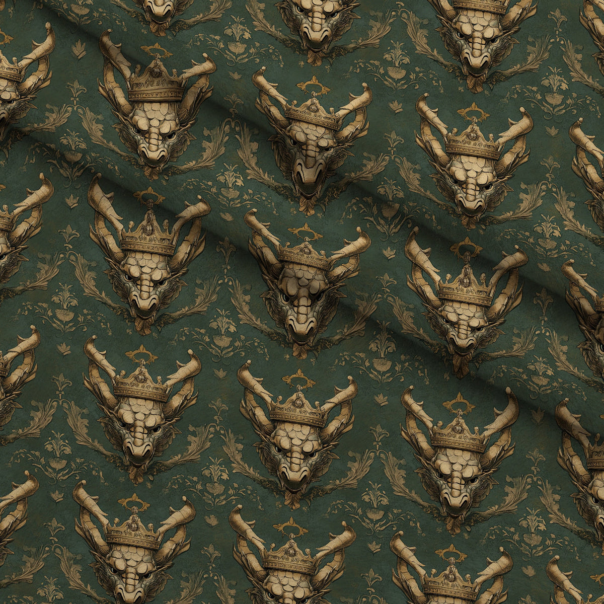 Gilded Wyvern Pattern 16 Minky Fabric