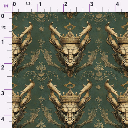 Gilded Wyvern Pattern 16 Minky Fabric