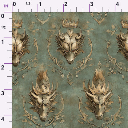 Gilded Wyvern Pattern 17 Minky Fabric