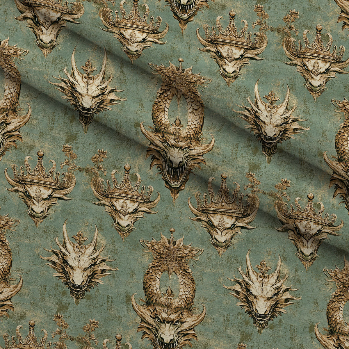 Gilded Wyvern Pattern 18 Minky Fabric