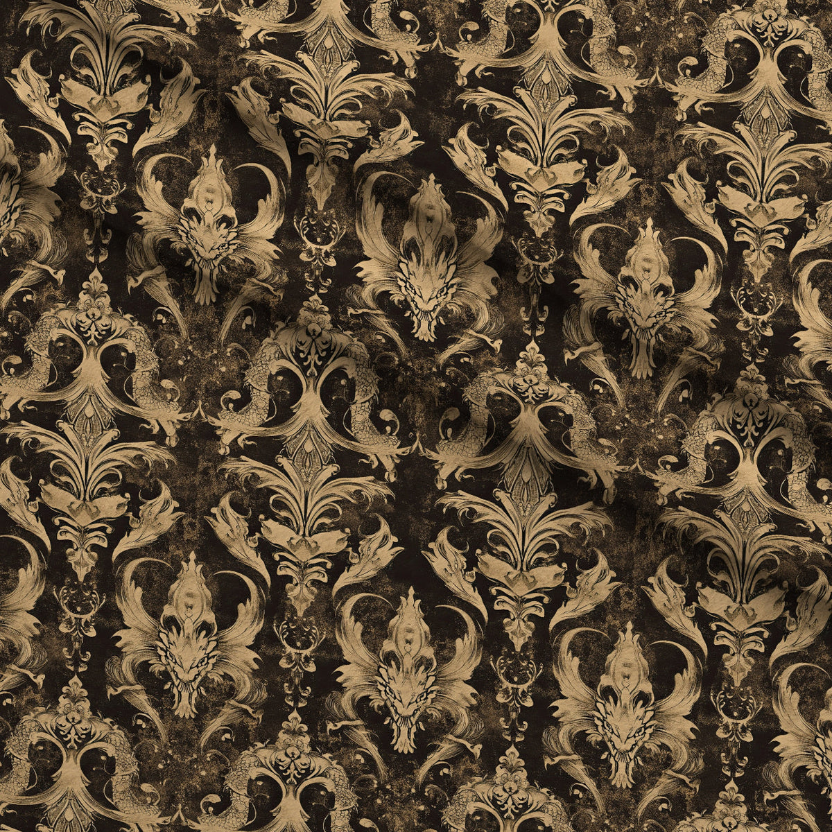 Gilded Wyvern Pattern 19 Minky Fabric