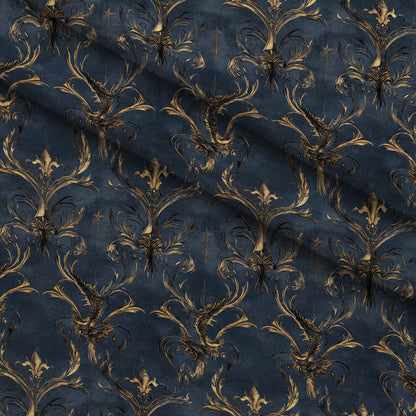 Gilded Wyvern Pattern 2 Minky Fabric