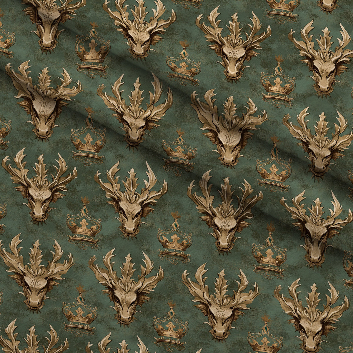 Gilded Wyvern Pattern 20 Minky Fabric