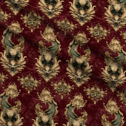 Gilded Wyvern Pattern 23 Minky Fabric