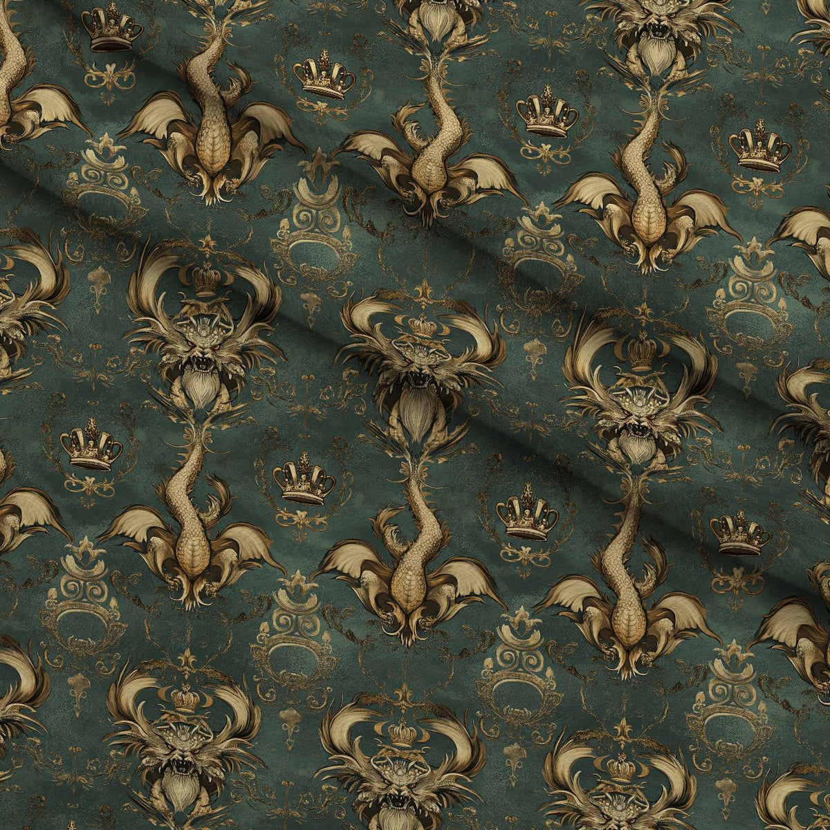 Gilded Wyvern Pattern 25 Minky Fabric