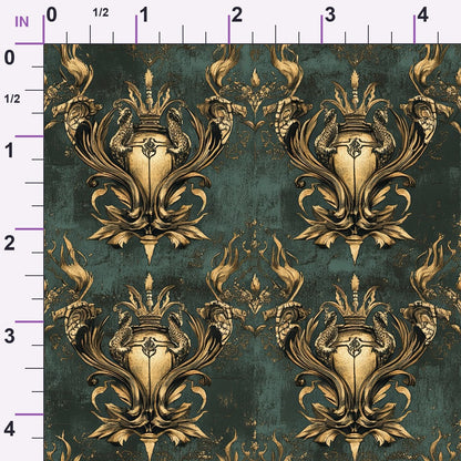 Gilded Wyvern Pattern 26 Minky Fabric