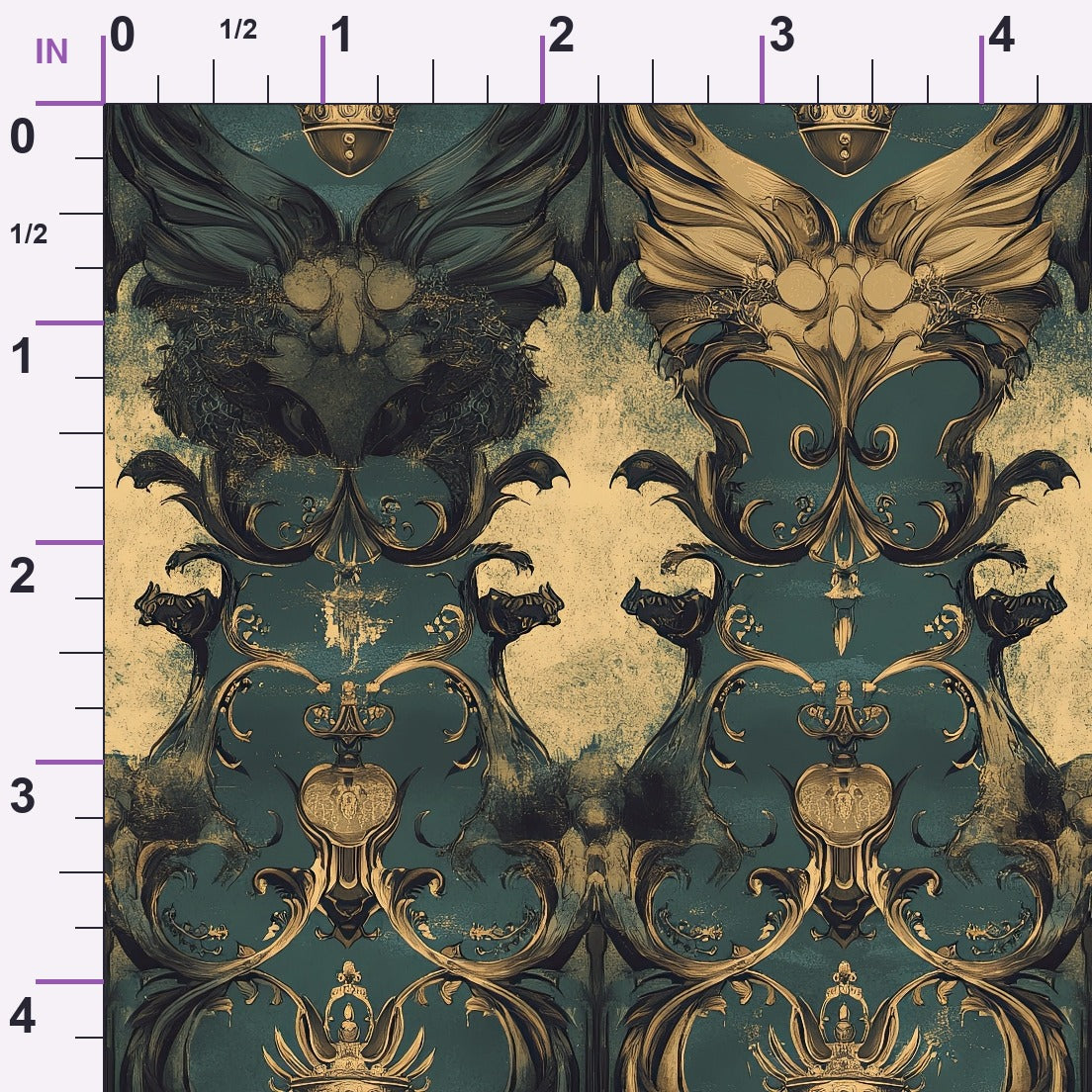 Gilded Wyvern Pattern 27 Minky Fabric