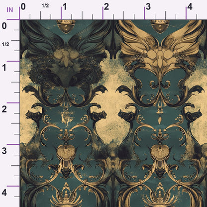 Gilded Wyvern Pattern 27 Minky Fabric