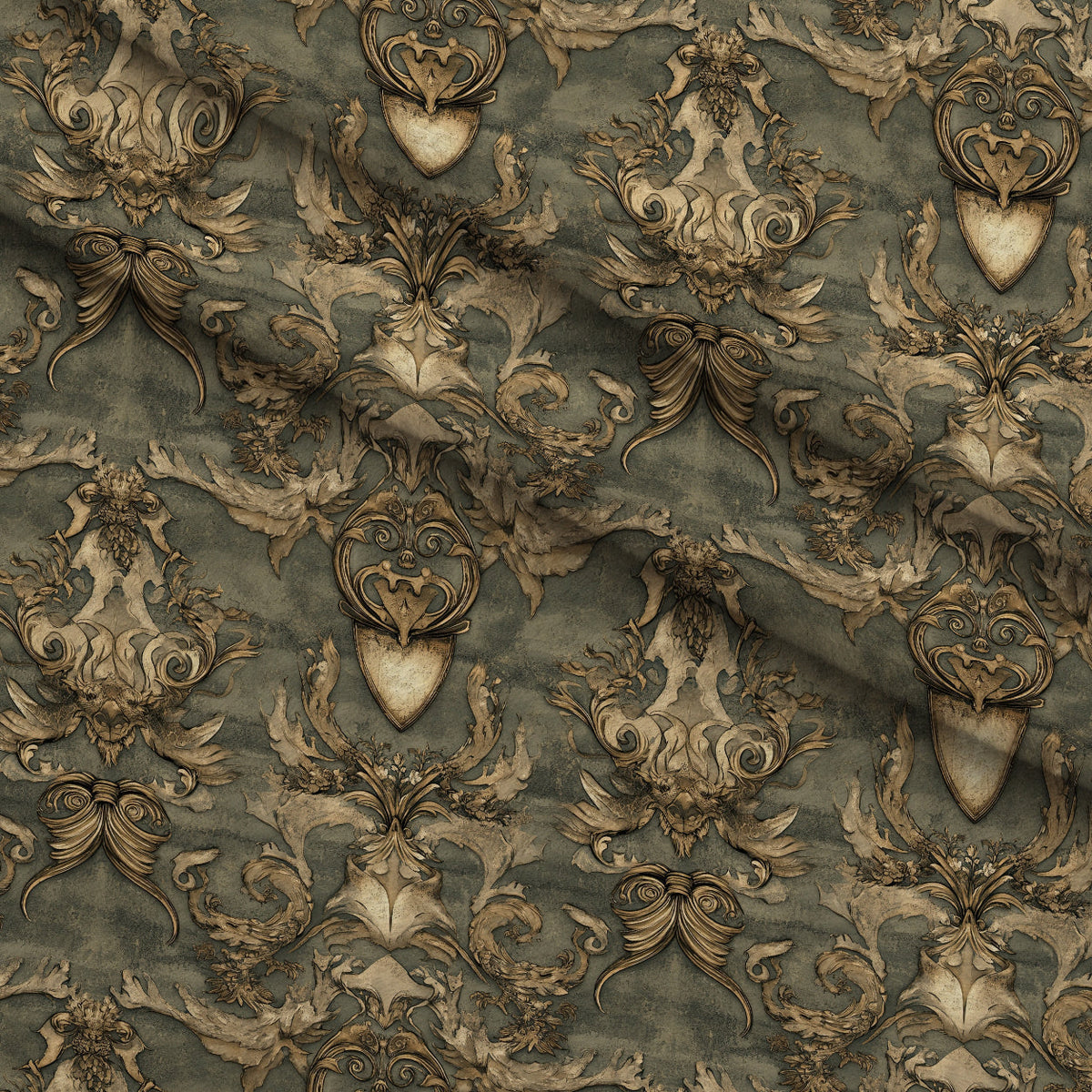 Gilded Wyvern Pattern 29 Minky Fabric