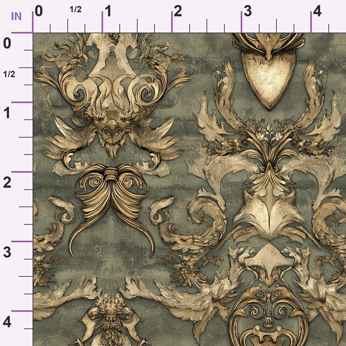 Gilded Wyvern Pattern 29 Minky Fabric