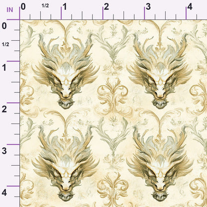 Gilded Wyvern Pattern 34 Minky Fabric