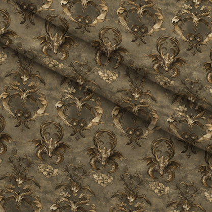 Gilded Wyvern Pattern 36 Minky Fabric