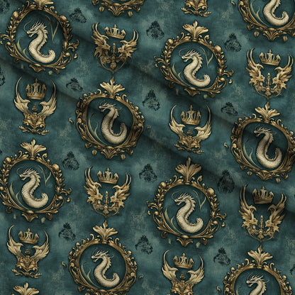 Gilded Wyvern Pattern 38 Minky Fabric