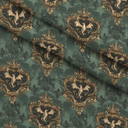 Gilded Wyvern Pattern 39 Minky Fabric