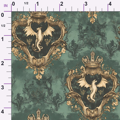 Gilded Wyvern Pattern 39 Minky Fabric
