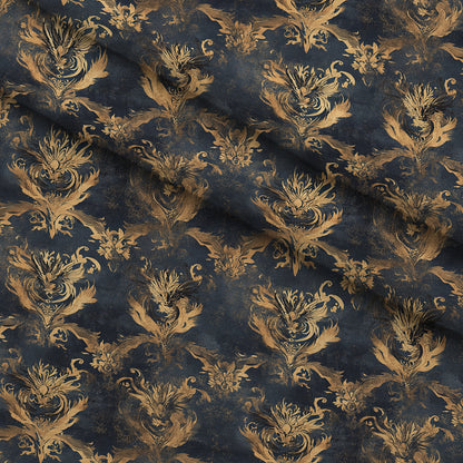 Gilded Wyvern Pattern 4 Minky Fabric
