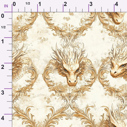 Gilded Wyvern Pattern 44 Minky Fabric