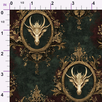 Gilded Wyvern Pattern 47 Minky Fabric
