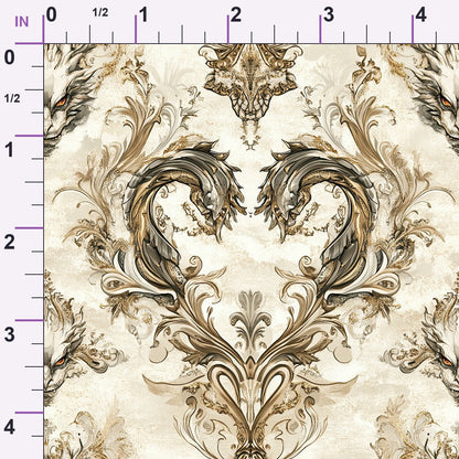 Gilded Wyvern Pattern 49 Minky Fabric